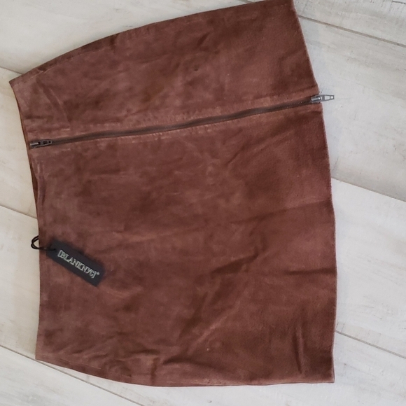 Blank NYC Dresses & Skirts - BROWN SUEDE MINI SKIRT NWT